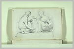 Etude d'après une sculpture : deux femmes jouant aux osselets, image 2/2