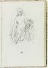 Femme drapée, à demi nue, assise, image 1/2