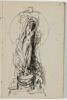 Etude de sculpture avec une figure aux bras levés, image 1/2