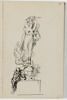 Etude de sculpture avec une figure aux bras levés, image 1/2
