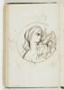 Buste de femme de profil avec une colombe, dans une composition en médaillon, image 1/2