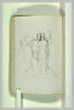 Figure ailée peignant sur un mur le profil d'une femme, image 2/2