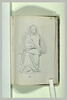 Femme assise, enveloppée d'un drapé, image 2/2