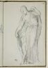 Femme drapée à l'antique, enveloppant de sa tunique un enfant nu, image 1/2