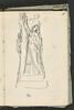 Statue d'une figure au bras levé, image 1/2