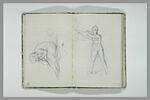 Une femme nue, debout, tenant une draperie, image 2/2