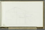 Croquis d'une habitation, vue en coupe, image 1/2