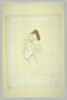 Portrait-charge de Sarah Bernhardt dans 'La Dame aux Camélias', image 2/2