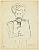 Croquis caricatural d'un homme, vu de face, en buste : Porto-Riche, image 1/2