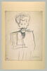 Croquis caricatural d'un homme, vu de face, en buste : Porto-Riche, image 2/2