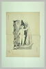 Croquis d'une tête de femme, de profil à gauche, inachevé:Madame Ganderax, image 1/3