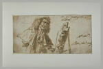 Caricature : gentilhomme regardant une toile représentant un singe, image 2/3