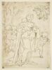 Vierge debout, tenant l'Enfant Jésus, entourée d'angelots, image 1/2