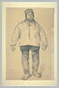 Portrait d'un pêcheur, debout, de face, chaussé de grandes bottes, image 2/2