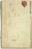 Croquis d'une femme arabe portant un enfant dans son dos, image 1/2