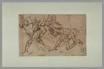 Etude d'un groupe d'hommes nus combattant, image 2/2