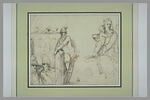 Etude de diverses figures : Vierge à l'Enfant et guerriers, image 2/3