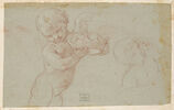 Enfant portant une couronne, et buste d'un autre enfant, image 1/2