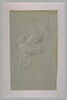 Etude de draperie pour une figure assise, levant le bras gauche, image 3/3