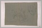 Figure assise, levant le bras droit et reprise de la tête à droite, image 2/2