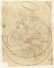 Saint antoine de Padoue tenant l'Enfant sur un livre, dans ses bras, image 1/2