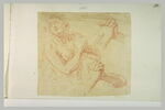 Demi-figure de femme, les mains jointes, et reprise de la position des mains, image 2/2