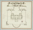 Plan du rez-de-chaussée des Thermes de Titus, et élévation, image 1/2