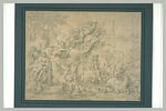 Louis XIV à la tête de son armée, guidé par Mars et Minerve, image 2/2