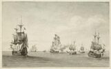 Jean Bart dans la Baltique, à la fin de 1675, attaque une flotte Hollandaise, image 1/2