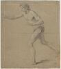 Jeune homme nu, marchant vers la gauche, image 1/2