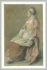 Paysanne russe en habits de fête, assise, vue de profil, image 2/2