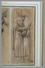 Un prêtre tenant la mitre de saint Hugues : étude pour le septième tableau, image 2/2