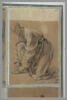 Un chartreux à genoux se chaussant : étude pour le quatorzième tableau, image 2/2