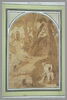 Saint Bruno en Calabre : étude pour le dix-huitième tableau, image 2/2