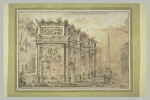 Vue de l'arc de triomphe de Constantin, à Rome, image 2/2