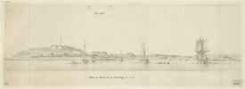 Vue de l'île de Gorée, Cap Vert, prise du mouillage, le matin en 1771, image 1/2