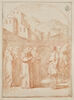 Saint Bruno reçoit un message du pape Urbain II : copie du quinzième tableau, image 1/2