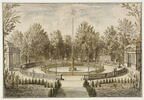 Vue du bosquet de la Renommée dans le parc du château de Versailles, image 1/3