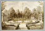Vue du bosquet de la Renommée dans le parc du château de Versailles, image 3/3