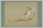 Jeune femme nue, à demi allongée, dormant, image 2/2