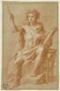 Apollon assis, tenant une lyre, vu de face, image 1/2
