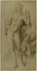 Apollon nu, debout, accoudé sur une lyre et une autre figure, image 1/2