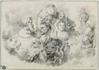 Têtes et bustes d'hommes, de femmes et d'animaux, image 3/3