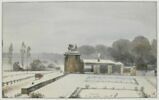 Entrée du Parc de Versailles du côté de l'Orangerie, effet de neige, 1840, image 1/2