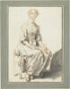 Paysanne assise, vue de face, image 1/3