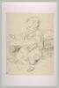 Un jeune enfant assis, en chemise, image 2/2