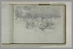 Croquis d'une scène de bataille à l'entrée d'une ville, image 2/2