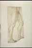 Moitié inférieure du corps d'un homme nu, vu profil vers la droite, image 4/6