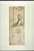 Femme agenouillée entre deux colonnes : étude pour un autel, image 2/2