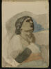 Buste de femme se tenant la gorge, image 1/3
